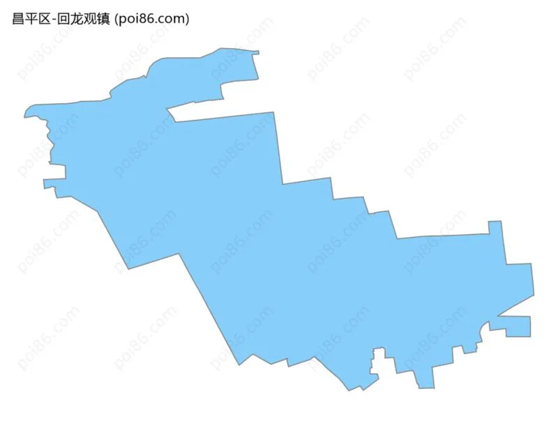 回龙观镇边界地图