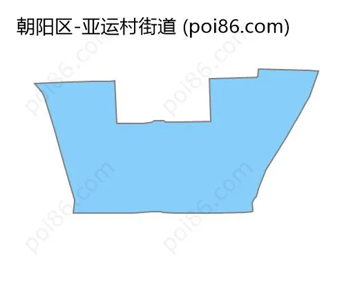 亚运村街道边界地图