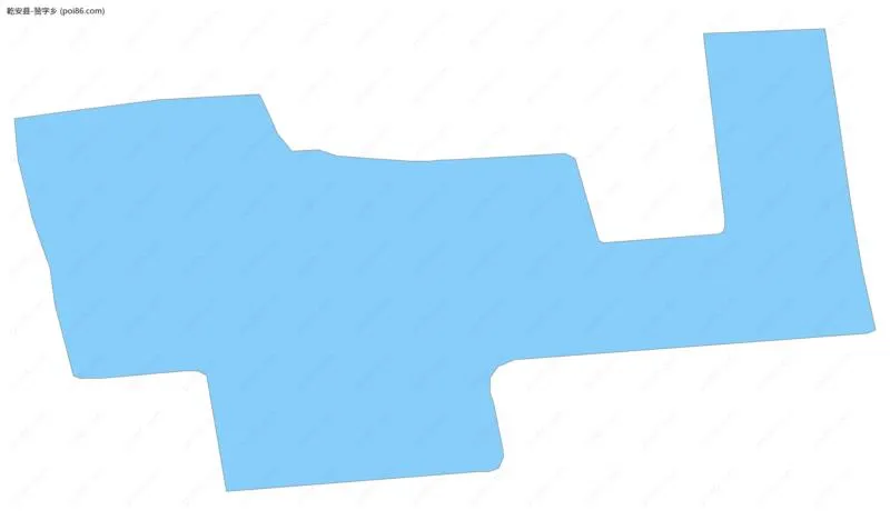 赞字乡边界地图