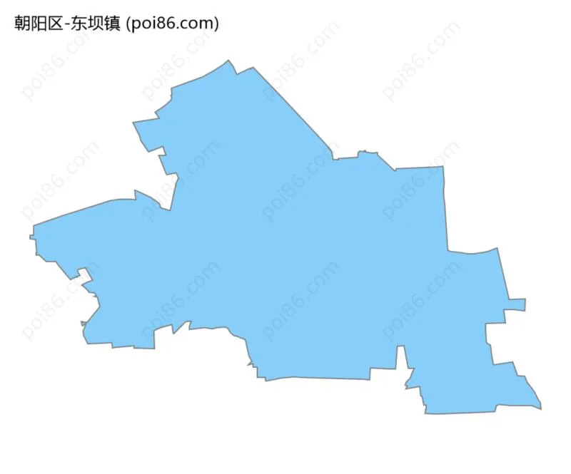 东坝镇边界地图