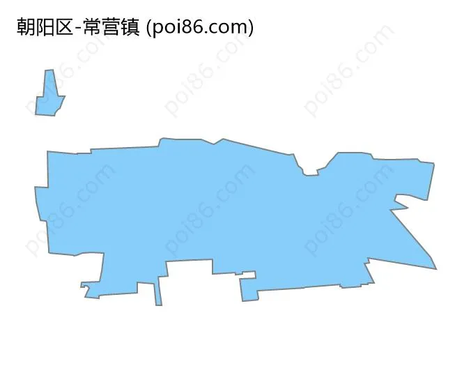 常营镇边界地图