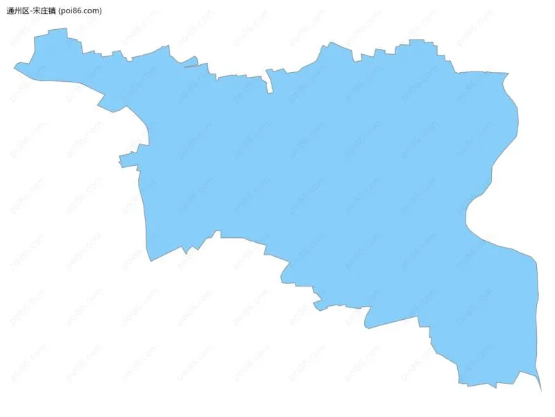 宋庄镇边界地图