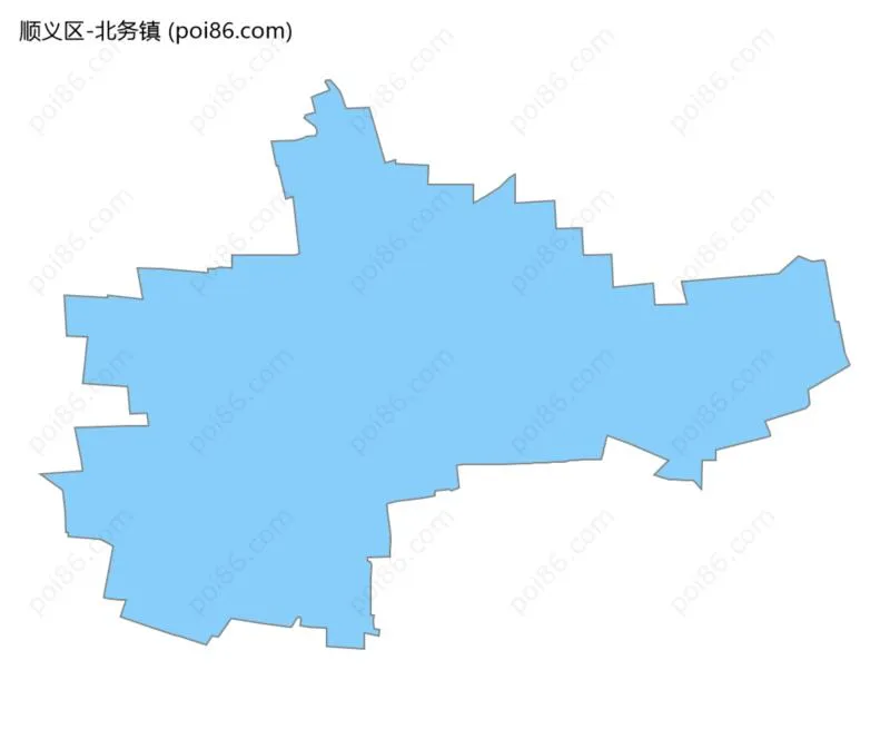 北务镇边界地图