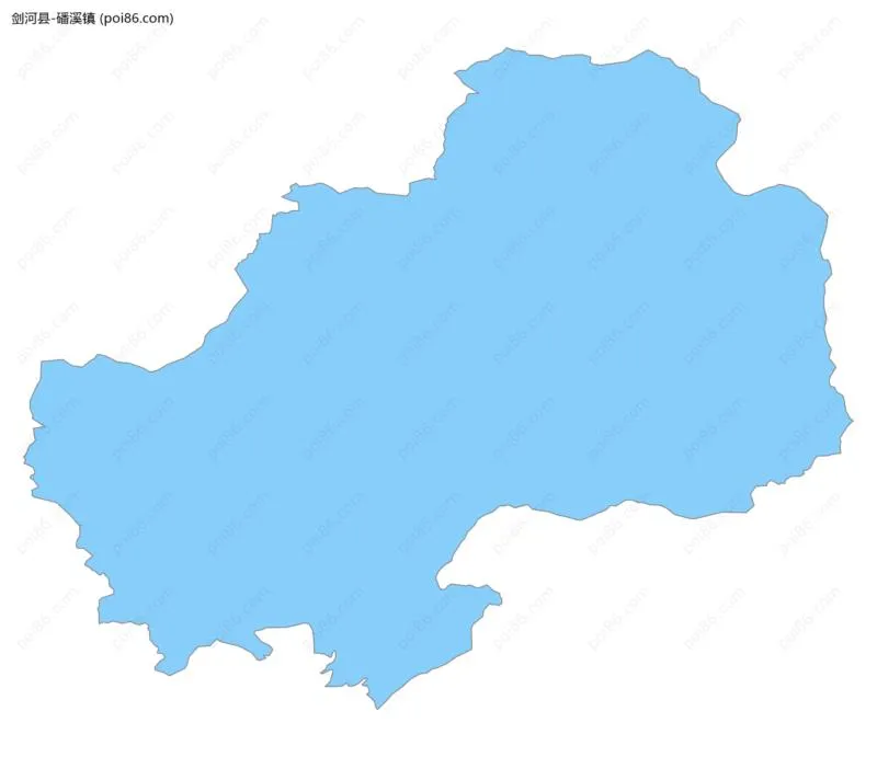 磻溪镇边界地图