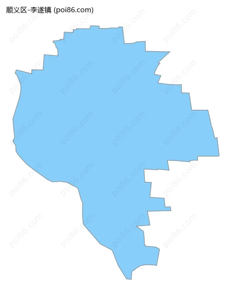 李遂镇边界地图