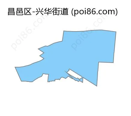 兴华街道边界地图