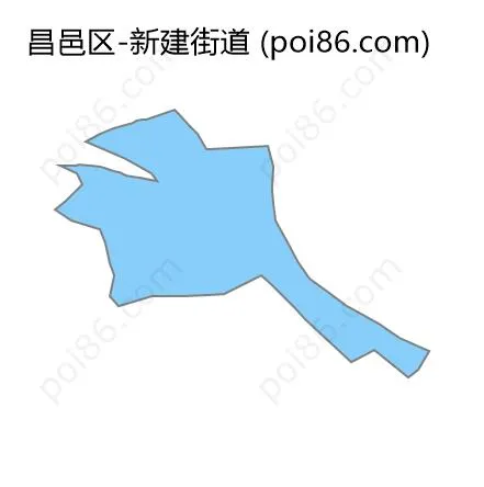 新建街道边界地图