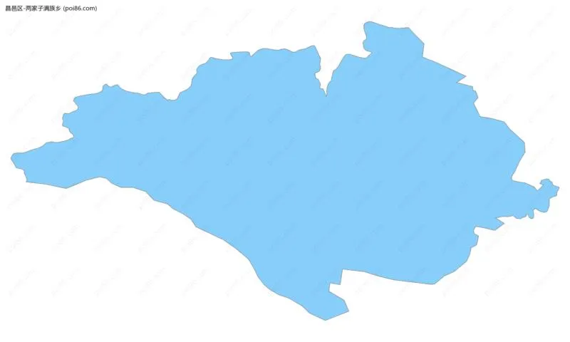 两家子满族乡边界地图