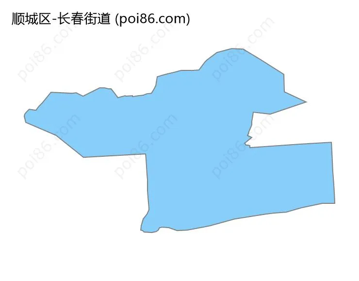 长春街道边界地图