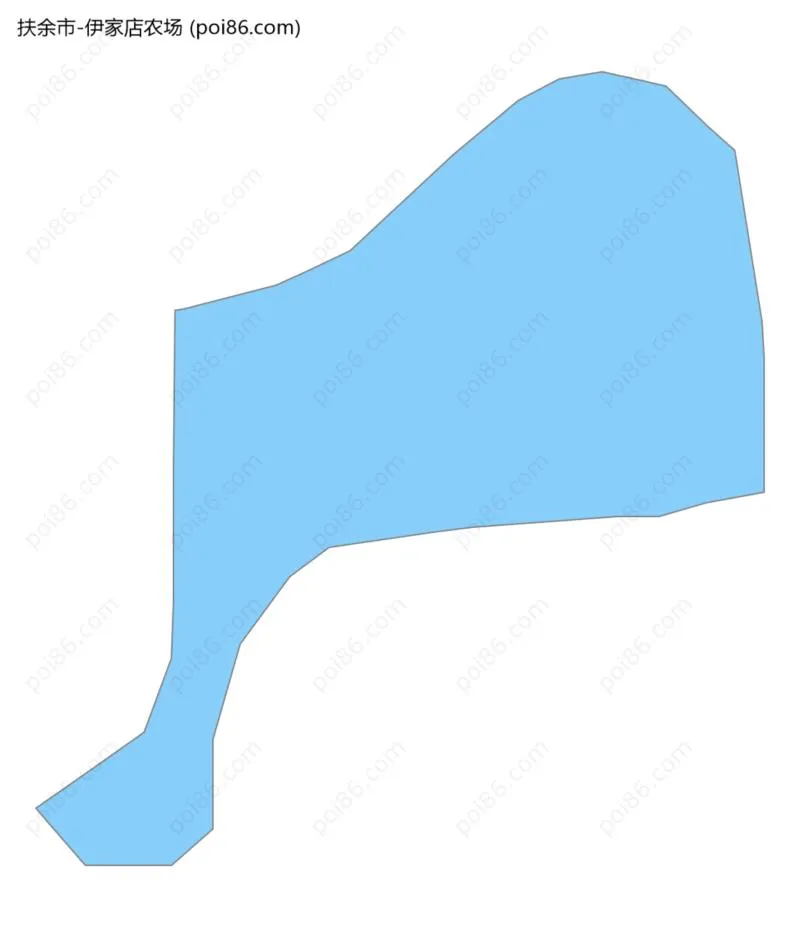 伊家店农场边界地图