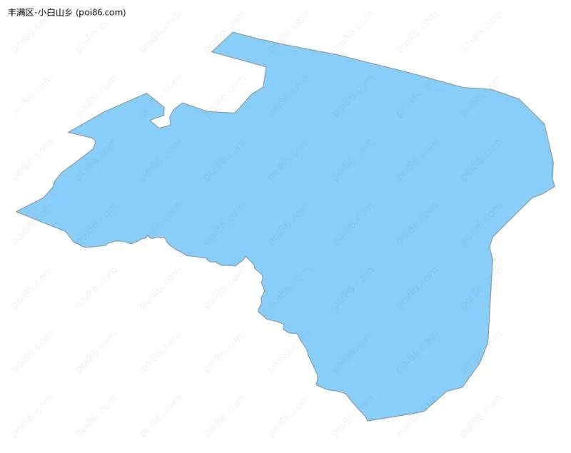 小白山乡边界地图