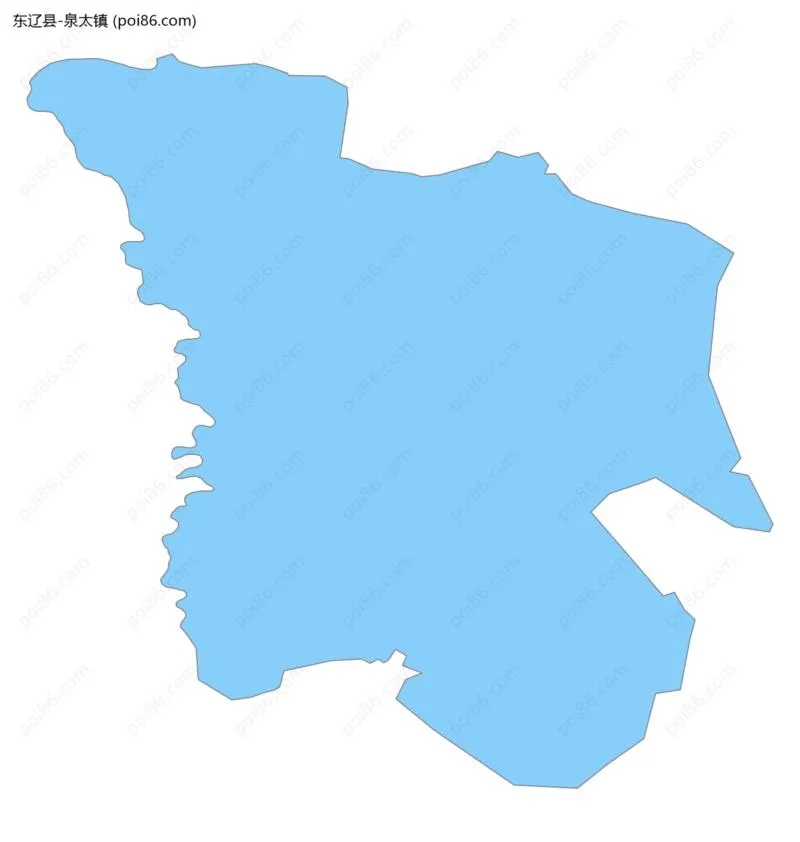 泉太镇边界地图