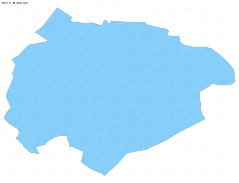 叉干镇边界地图