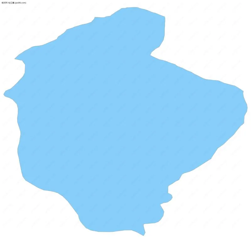 松江镇边界地图