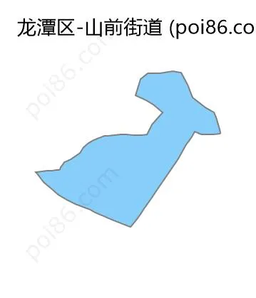 山前街道边界地图