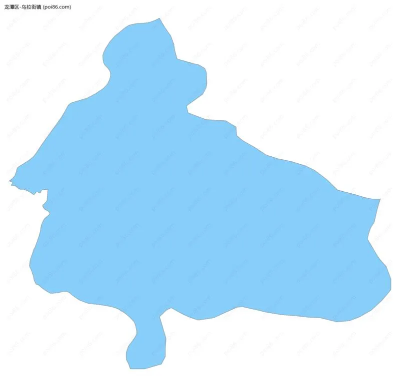 乌拉街镇边界地图