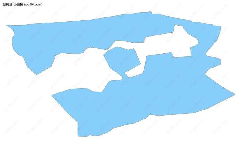 小宽镇边界地图