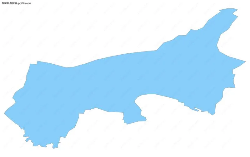 梨树镇边界地图