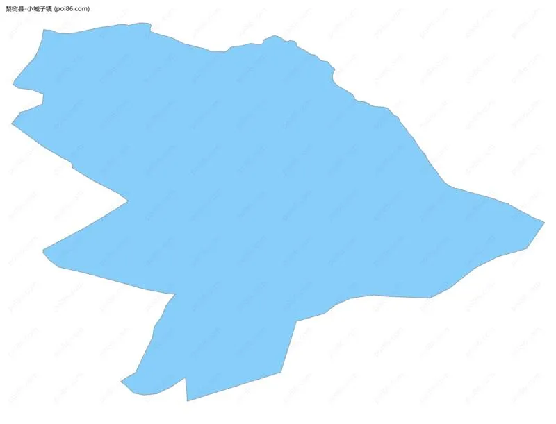 小城子镇边界地图