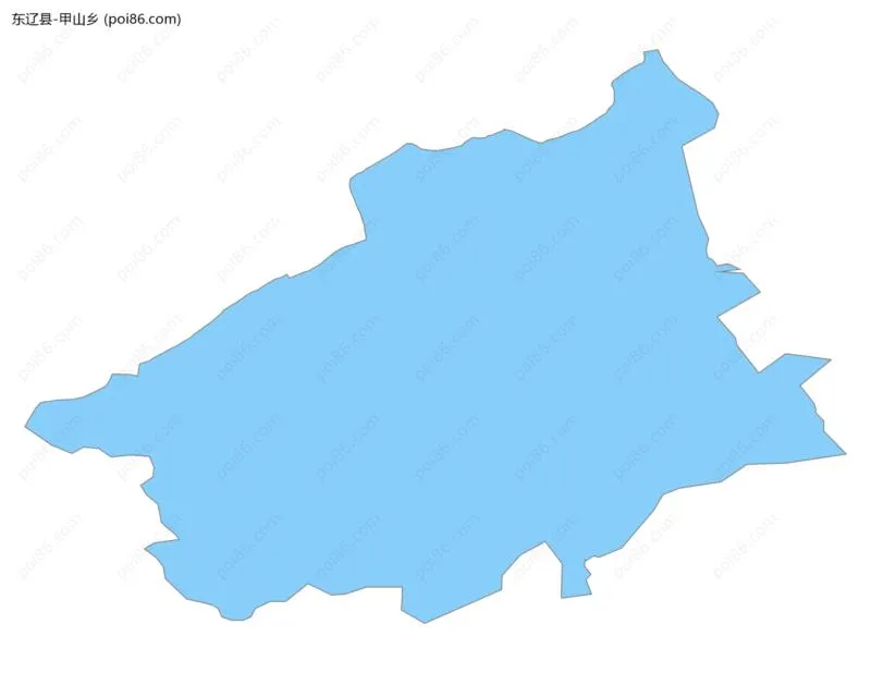 甲山乡边界地图