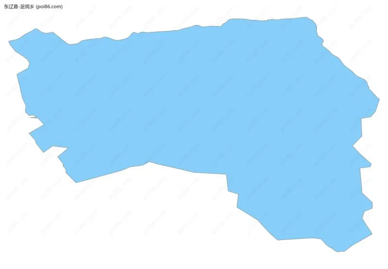 足民乡边界地图