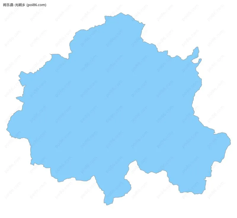 光明乡边界地图