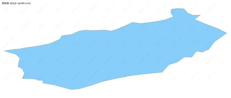 白山乡边界地图