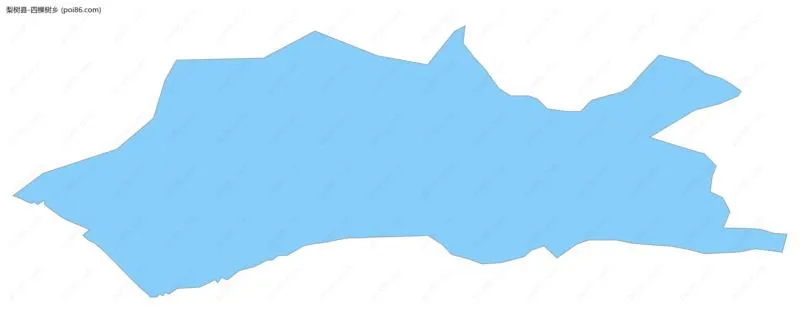 四棵树乡边界地图