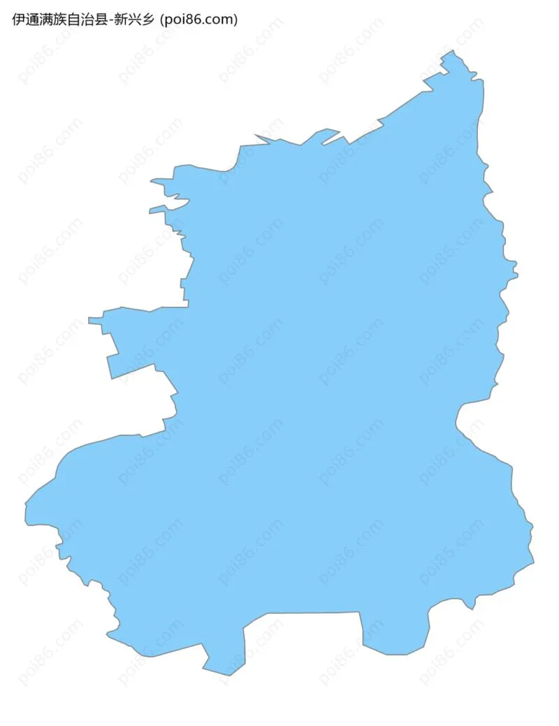新兴乡边界地图