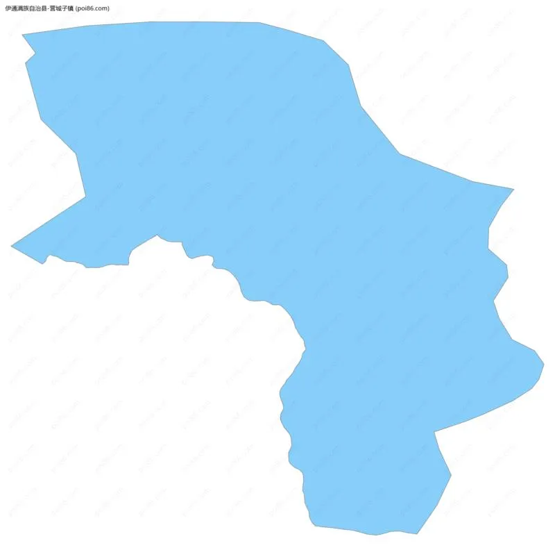 营城子镇边界地图