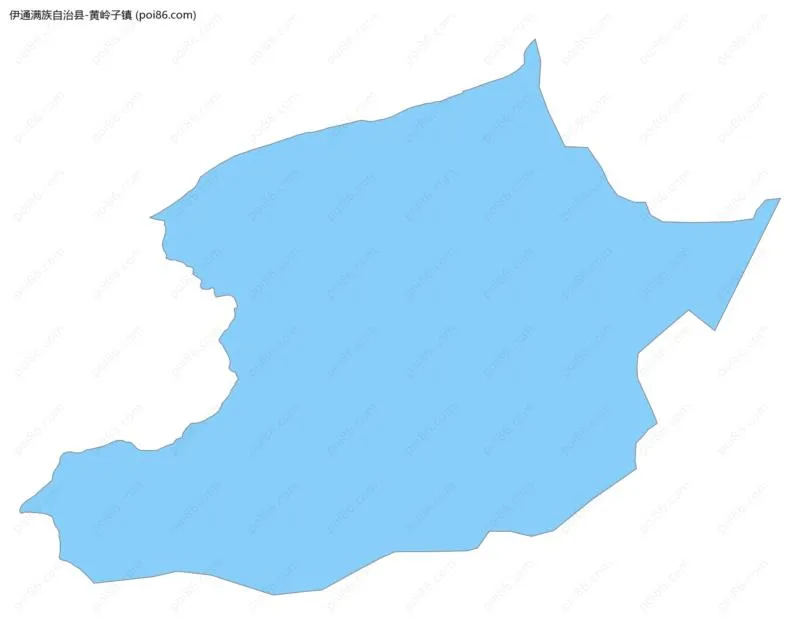 黄岭子镇边界地图