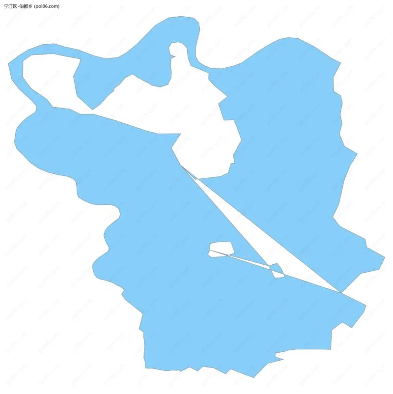 伯都乡边界地图