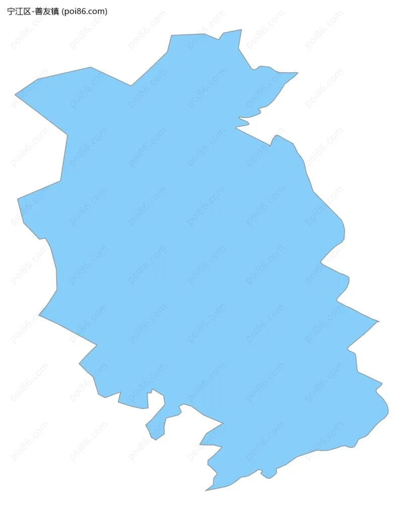 善友镇边界地图