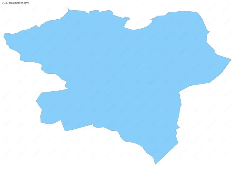 哈达山镇边界地图