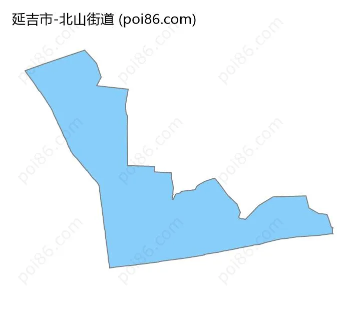 北山街道边界地图