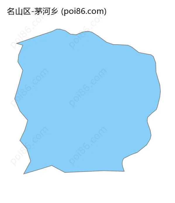 茅河乡边界地图