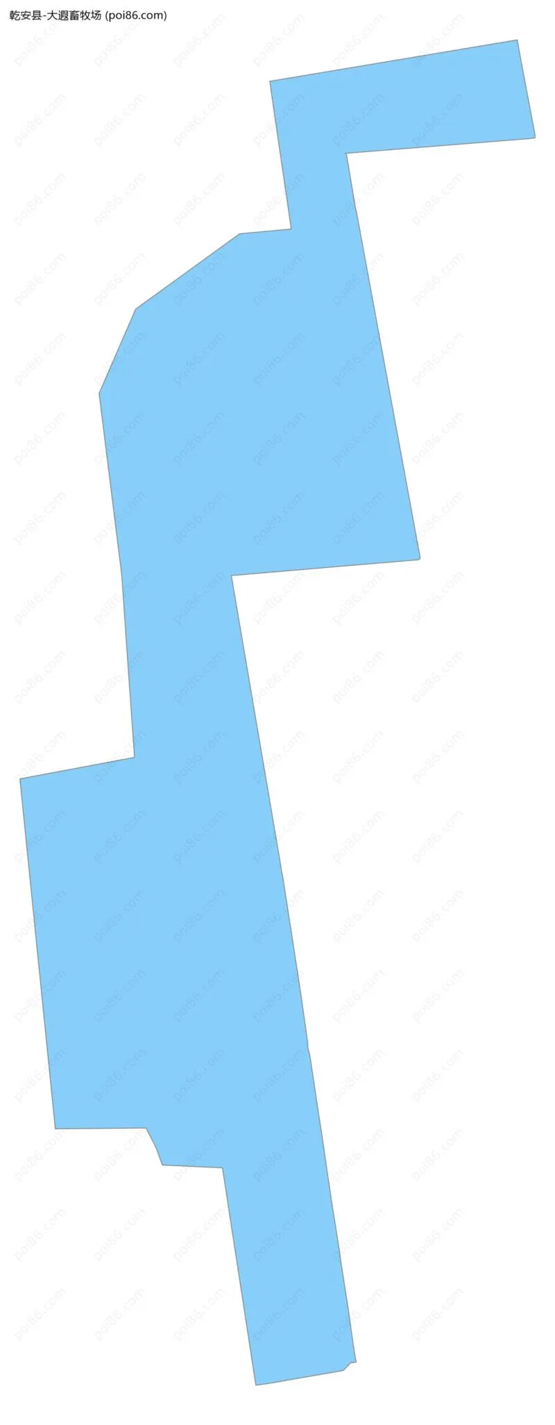 大遐畜牧场边界地图