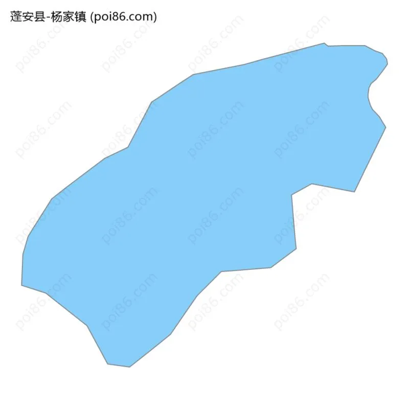 杨家镇边界地图