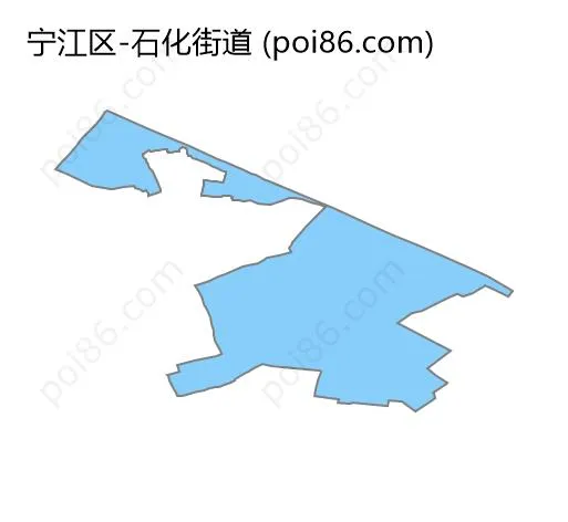 石化街道边界地图