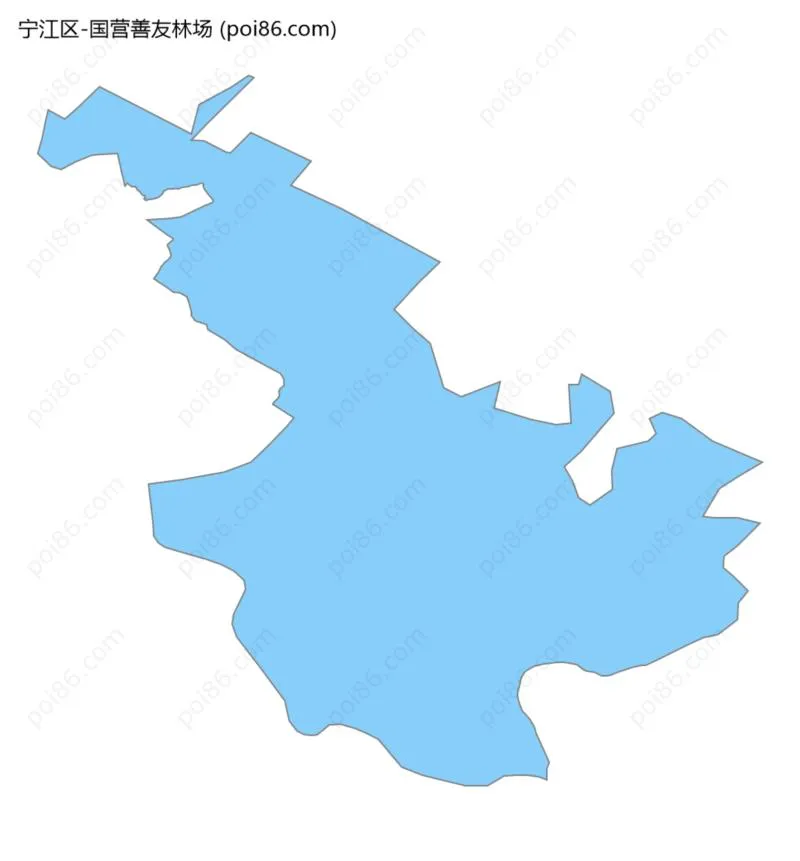 国营善友林场边界地图