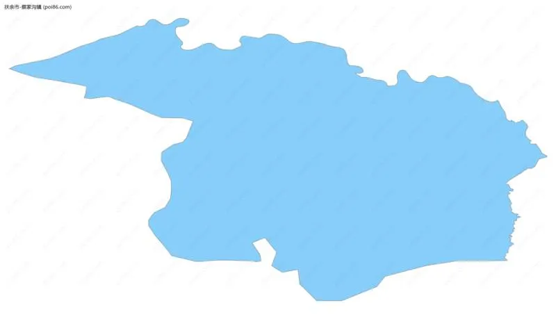 蔡家沟镇边界地图