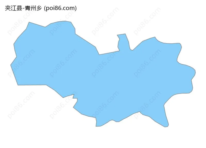 青州乡边界地图
