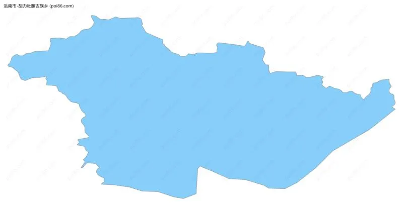 胡力吐蒙古族乡边界地图