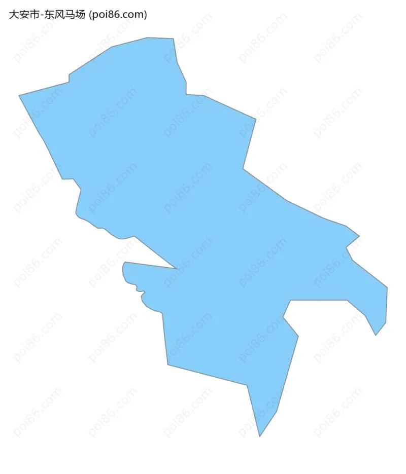 东风马场边界地图