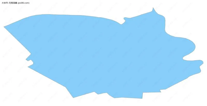 月亮泡镇边界地图