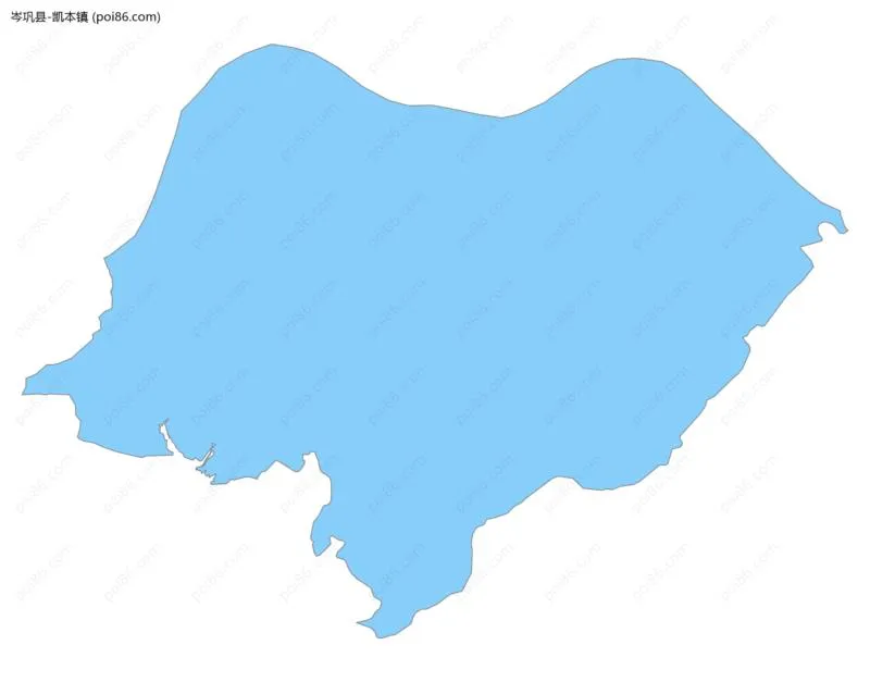 凯本镇边界地图