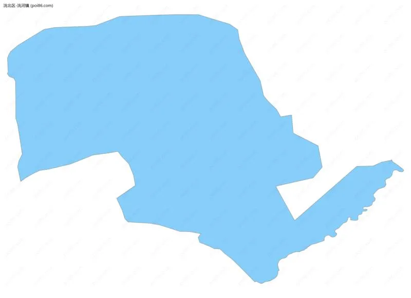 洮河镇边界地图