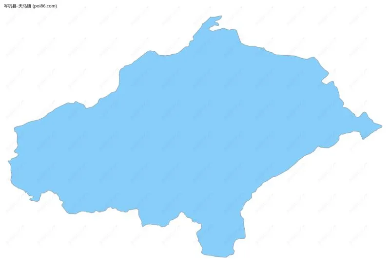 天马镇边界地图