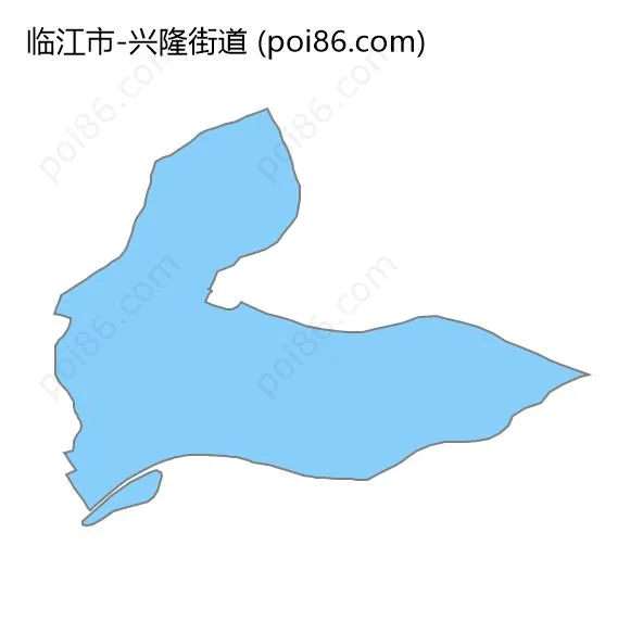 兴隆街道边界地图