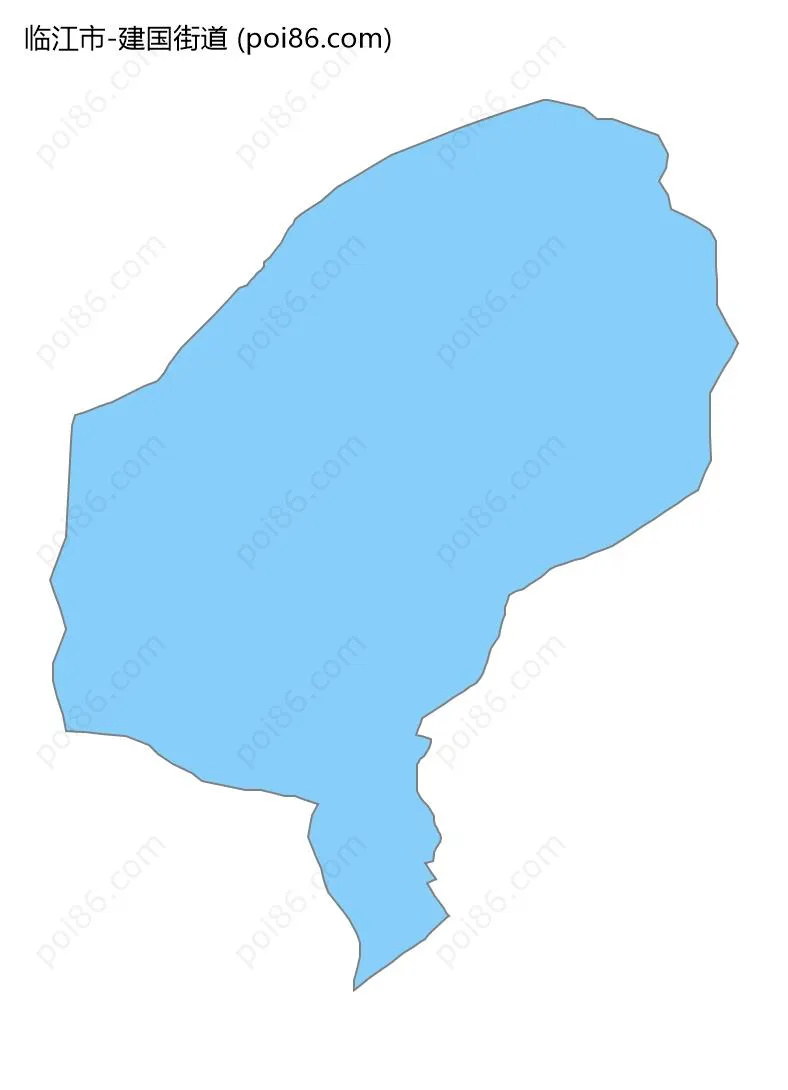 建国街道边界地图